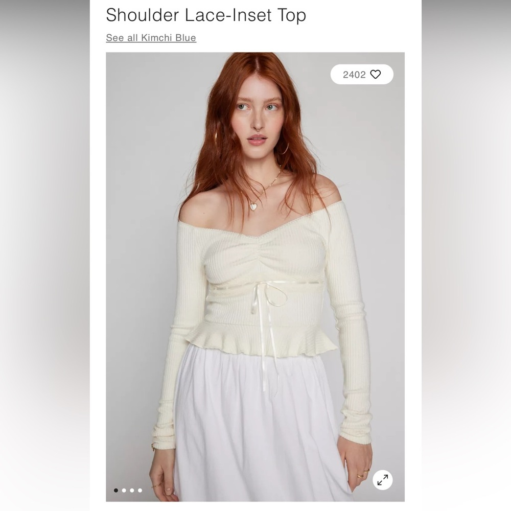 BLOW OUT SALE 🛍️Urban outfitters off the shoulder NWT